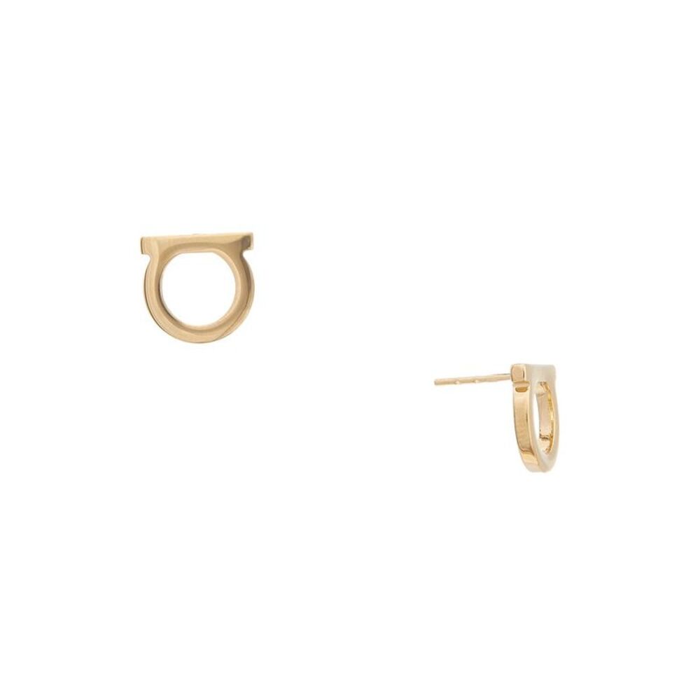 Ferragamo Gancini Brass Earrings